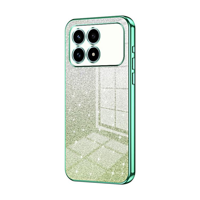 Estuche para teléfono con baño de oro y purpurina en polvo degradado, For Redmi Turbo 5 Max / Poco X8 Pro Max, For Redmi Turbo 5 / Poco X8 Pro 5G, For Redmi K90 Pro Max / Poco F8 Ultra, For Redmi Note 15 Pro 4G Global 163.2mm, For Redmi K90 / Poco F8 P...