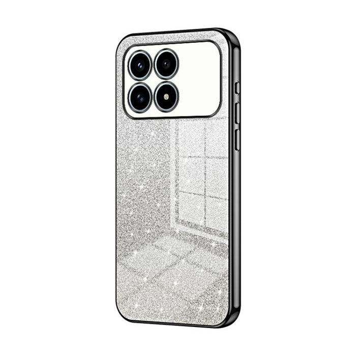 Estuche para teléfono con baño de oro y purpurina en polvo degradado, For Redmi Turbo 5 Max / Poco X8 Pro Max, For Redmi Turbo 5 / Poco X8 Pro 5G, For Redmi K90 Pro Max / Poco F8 Ultra, For Redmi Note 15 Pro 4G Global 163.2mm, For Redmi K90 / Poco F8 P...
