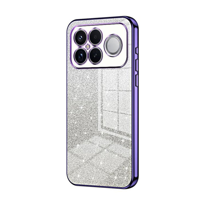 Estuche para teléfono con baño de oro y purpurina en polvo degradado, For Redmi Turbo 5 Max / Poco X8 Pro Max, For Redmi Turbo 5 / Poco X8 Pro 5G, For Redmi K90 Pro Max / Poco F8 Ultra, For Redmi Note 15 Pro 4G Global 163.2mm, For Redmi K90 / Poco F8 P...