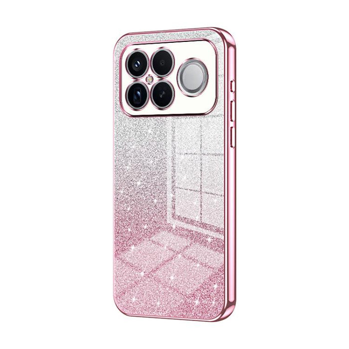 Estuche para teléfono con baño de oro y purpurina en polvo degradado, For Redmi Turbo 5 Max / Poco X8 Pro Max, For Redmi Turbo 5 / Poco X8 Pro 5G, For Redmi K90 Pro Max / Poco F8 Ultra, For Redmi Note 15 Pro 4G Global 163.2mm, For Redmi K90 / Poco F8 P...