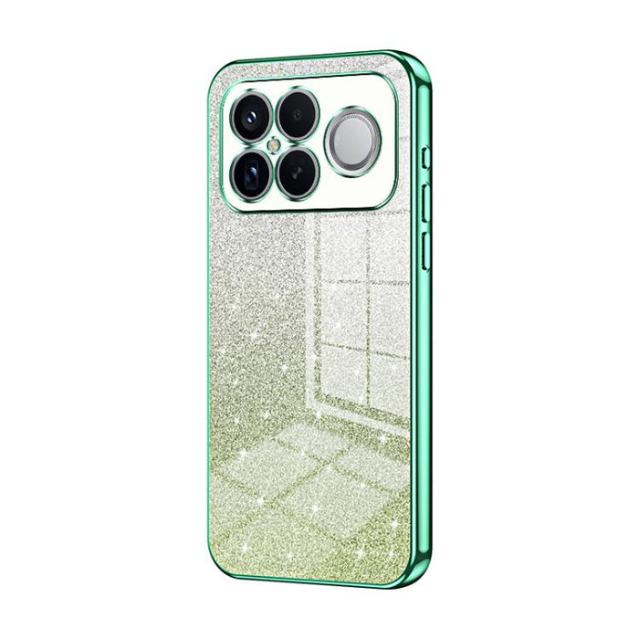 Estuche para teléfono con baño de oro y purpurina en polvo degradado, For Redmi Turbo 5 Max / Poco X8 Pro Max, For Redmi Turbo 5 / Poco X8 Pro 5G, For Redmi K90 Pro Max / Poco F8 Ultra, For Redmi Note 15 Pro 4G Global 163.2mm, For Redmi K90 / Poco F8 P...