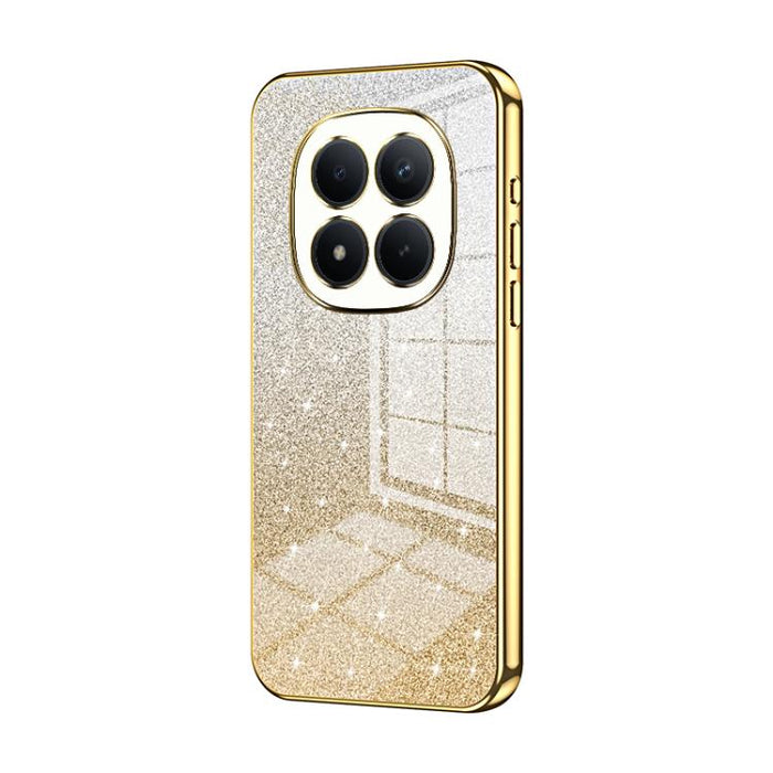 Estuche para teléfono con baño de oro y purpurina en polvo degradado, For Redmi Turbo 5 Max / Poco X8 Pro Max, For Redmi Turbo 5 / Poco X8 Pro 5G, For Redmi K90 Pro Max / Poco F8 Ultra, For Redmi Note 15 Pro 4G Global 163.2mm, For Redmi K90 / Poco F8 P...