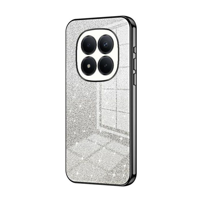 Estuche para teléfono con baño de oro y purpurina en polvo degradado, For Redmi Turbo 5 Max / Poco X8 Pro Max, For Redmi Turbo 5 / Poco X8 Pro 5G, For Redmi K90 Pro Max / Poco F8 Ultra, For Redmi Note 15 Pro 4G Global 163.2mm, For Redmi K90 / Poco F8 P...