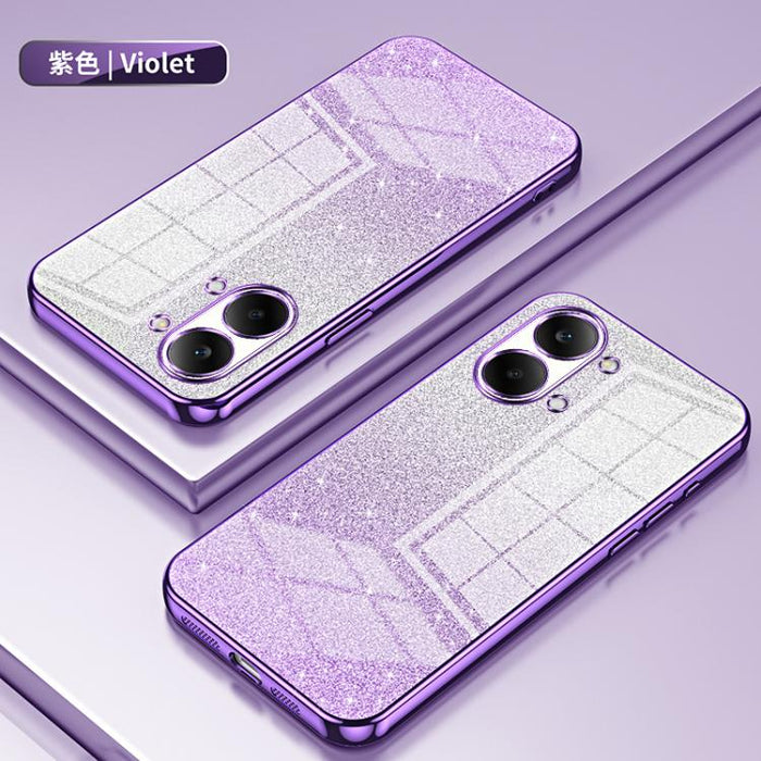 Estuche para teléfono con baño de oro y purpurina en polvo degradado, For Redmi Turbo 5 Max / Poco X8 Pro Max, For Redmi Turbo 5 / Poco X8 Pro 5G, For Redmi K90 Pro Max / Poco F8 Ultra, For Redmi Note 15 Pro 4G Global 163.2mm, For Redmi K90 / Poco F8 P...
