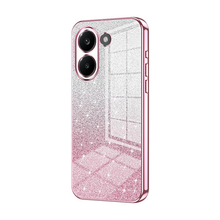 Estuche para teléfono con baño de oro y purpurina en polvo degradado, For Redmi Turbo 5 Max / Poco X8 Pro Max, For Redmi Turbo 5 / Poco X8 Pro 5G, For Redmi K90 Pro Max / Poco F8 Ultra, For Redmi Note 15 Pro 4G Global 163.2mm, For Redmi K90 / Poco F8 P...