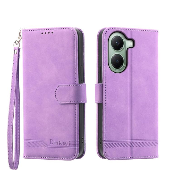 Funda para teléfono híbrida de piel sintética y TPU Dream Line de Dierfeng, For Xiaomi 17 Max 5G, For Xiaomi 17T Pro 5G, For Xiaomi 17T 5G, For Xiaomi 17 Pro Max, For Xiaomi 17 Pro, For Xiaomi 17, For Xiaomi Poco M7 4G 169mm, For Xiaomi Poco M7 4G 171m...