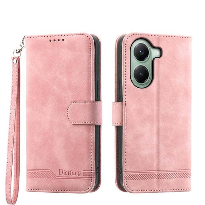 Funda para teléfono híbrida de piel sintética y TPU Dream Line de Dierfeng, For Xiaomi 17 Max 5G, For Xiaomi 17T Pro 5G, For Xiaomi 17T 5G, For Xiaomi 17 Pro Max, For Xiaomi 17 Pro, For Xiaomi 17, For Xiaomi Poco M7 4G 169mm, For Xiaomi Poco M7 4G 171m...