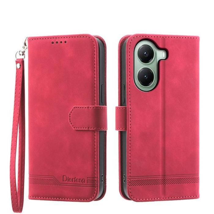 Funda para teléfono híbrida de piel sintética y TPU Dream Line de Dierfeng, For Xiaomi 17 Max 5G, For Xiaomi 17T Pro 5G, For Xiaomi 17T 5G, For Xiaomi 17 Pro Max, For Xiaomi 17 Pro, For Xiaomi 17, For Xiaomi Poco M7 4G 169mm, For Xiaomi Poco M7 4G 171m...