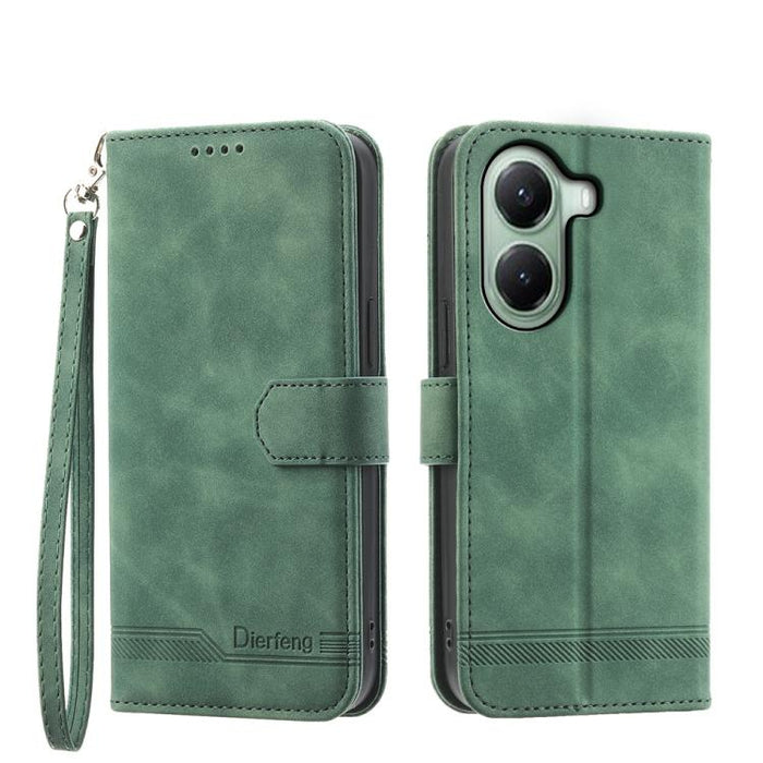 Funda para teléfono híbrida de piel sintética y TPU Dream Line de Dierfeng, For Xiaomi 17 Max 5G, For Xiaomi 17T Pro 5G, For Xiaomi 17T 5G, For Xiaomi 17 Pro Max, For Xiaomi 17 Pro, For Xiaomi 17, For Xiaomi Poco M7 4G 169mm, For Xiaomi Poco M7 4G 171m...
