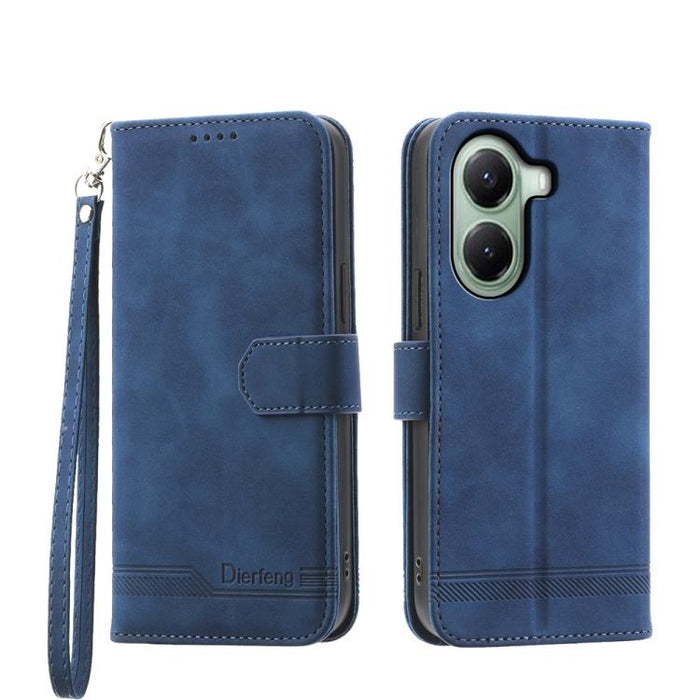 Funda para teléfono híbrida de piel sintética y TPU Dream Line de Dierfeng, For Xiaomi 17 Max 5G, For Xiaomi 17T Pro 5G, For Xiaomi 17T 5G, For Xiaomi 17 Pro Max, For Xiaomi 17 Pro, For Xiaomi 17, For Xiaomi Poco M7 4G 169mm, For Xiaomi Poco M7 4G 171m...