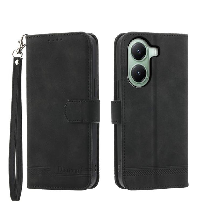 Funda para teléfono híbrida de piel sintética y TPU Dream Line de Dierfeng, For Xiaomi 17 Max 5G, For Xiaomi 17T Pro 5G, For Xiaomi 17T 5G, For Xiaomi 17 Pro Max, For Xiaomi 17 Pro, For Xiaomi 17, For Xiaomi Poco M7 4G 169mm, For Xiaomi Poco M7 4G 171m...
