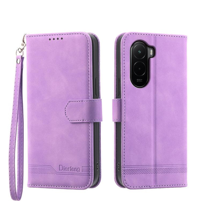Funda para teléfono híbrida de piel sintética y TPU Dream Line de Dierfeng, For Xiaomi 17 Max 5G, For Xiaomi 17T Pro 5G, For Xiaomi 17T 5G, For Xiaomi 17 Pro Max, For Xiaomi 17 Pro, For Xiaomi 17, For Xiaomi Poco M7 4G 169mm, For Xiaomi Poco M7 4G 171m...