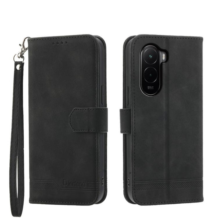 Funda para teléfono híbrida de piel sintética y TPU Dream Line de Dierfeng, For Xiaomi 17 Max 5G, For Xiaomi 17T Pro 5G, For Xiaomi 17T 5G, For Xiaomi 17 Pro Max, For Xiaomi 17 Pro, For Xiaomi 17, For Xiaomi Poco M7 4G 169mm, For Xiaomi Poco M7 4G 171m...