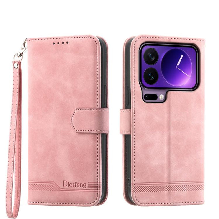 Funda para teléfono híbrida de piel sintética y TPU Dream Line de Dierfeng, For Xiaomi 17 Max 5G, For Xiaomi 17T Pro 5G, For Xiaomi 17T 5G, For Xiaomi 17 Pro Max, For Xiaomi 17 Pro, For Xiaomi 17, For Xiaomi Poco M7 4G 169mm, For Xiaomi Poco M7 4G 171m...