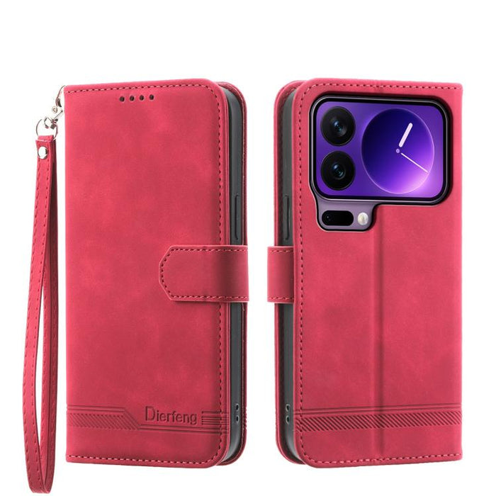 Funda para teléfono híbrida de piel sintética y TPU Dream Line de Dierfeng, For Xiaomi 17 Max 5G, For Xiaomi 17T Pro 5G, For Xiaomi 17T 5G, For Xiaomi 17 Pro Max, For Xiaomi 17 Pro, For Xiaomi 17, For Xiaomi Poco M7 4G 169mm, For Xiaomi Poco M7 4G 171m...