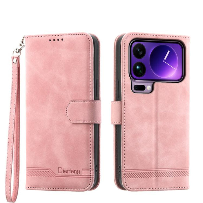 Funda para teléfono híbrida de piel sintética y TPU Dream Line de Dierfeng, For Xiaomi 17 Max 5G, For Xiaomi 17T Pro 5G, For Xiaomi 17T 5G, For Xiaomi 17 Pro Max, For Xiaomi 17 Pro, For Xiaomi 17, For Xiaomi Poco M7 4G 169mm, For Xiaomi Poco M7 4G 171m...