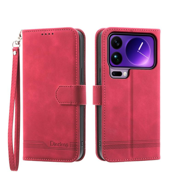 Funda para teléfono híbrida de piel sintética y TPU Dream Line de Dierfeng, For Xiaomi 17 Max 5G, For Xiaomi 17T Pro 5G, For Xiaomi 17T 5G, For Xiaomi 17 Pro Max, For Xiaomi 17 Pro, For Xiaomi 17, For Xiaomi Poco M7 4G 169mm, For Xiaomi Poco M7 4G 171m...