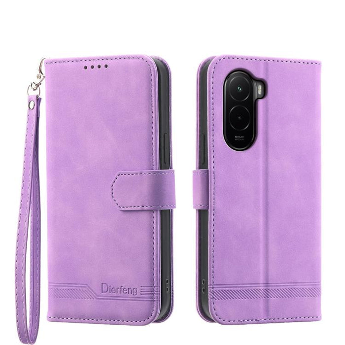 Funda para teléfono híbrida de piel sintética y TPU Dream Line de Dierfeng, For Xiaomi 17 Max 5G, For Xiaomi 17T Pro 5G, For Xiaomi 17T 5G, For Xiaomi 17 Pro Max, For Xiaomi 17 Pro, For Xiaomi 17, For Xiaomi Poco M7 4G 169mm, For Xiaomi Poco M7 4G 171m...