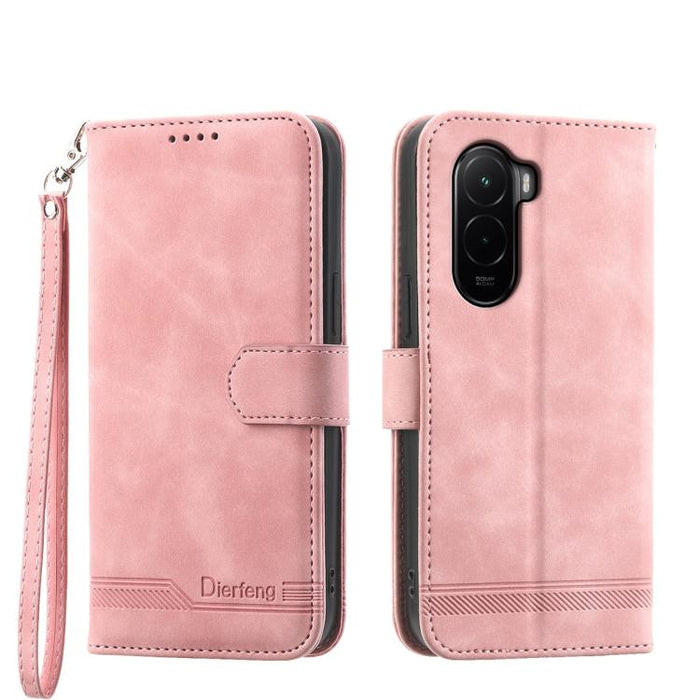 Funda para teléfono híbrida de piel sintética y TPU Dream Line de Dierfeng, For Xiaomi 17 Max 5G, For Xiaomi 17T Pro 5G, For Xiaomi 17T 5G, For Xiaomi 17 Pro Max, For Xiaomi 17 Pro, For Xiaomi 17, For Xiaomi Poco M7 4G 169mm, For Xiaomi Poco M7 4G 171m...