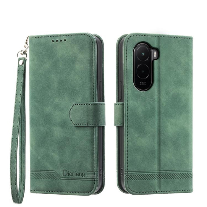 Funda para teléfono híbrida de piel sintética y TPU Dream Line de Dierfeng, For Xiaomi 17 Max 5G, For Xiaomi 17T Pro 5G, For Xiaomi 17T 5G, For Xiaomi 17 Pro Max, For Xiaomi 17 Pro, For Xiaomi 17, For Xiaomi Poco M7 4G 169mm, For Xiaomi Poco M7 4G 171m...