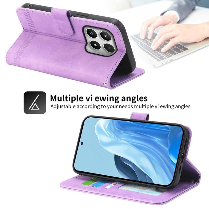Funda para teléfono híbrida de piel sintética y TPU Dream Line de Dierfeng, For Xiaomi 17 Max 5G, For Xiaomi 17T Pro 5G, For Xiaomi 17T 5G, For Xiaomi 17 Pro Max, For Xiaomi 17 Pro, For Xiaomi 17, For Xiaomi Poco M7 4G 169mm, For Xiaomi Poco M7 4G 171m...