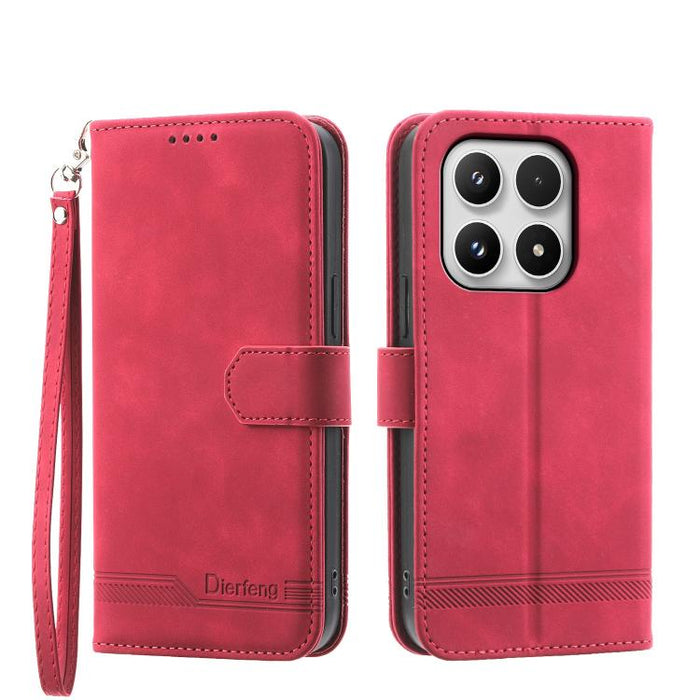 Funda para teléfono híbrida de piel sintética y TPU Dream Line de Dierfeng, For Xiaomi 17 Max 5G, For Xiaomi 17T Pro 5G, For Xiaomi 17T 5G, For Xiaomi 17 Pro Max, For Xiaomi 17 Pro, For Xiaomi 17, For Xiaomi Poco M7 4G 169mm, For Xiaomi Poco M7 4G 171m...