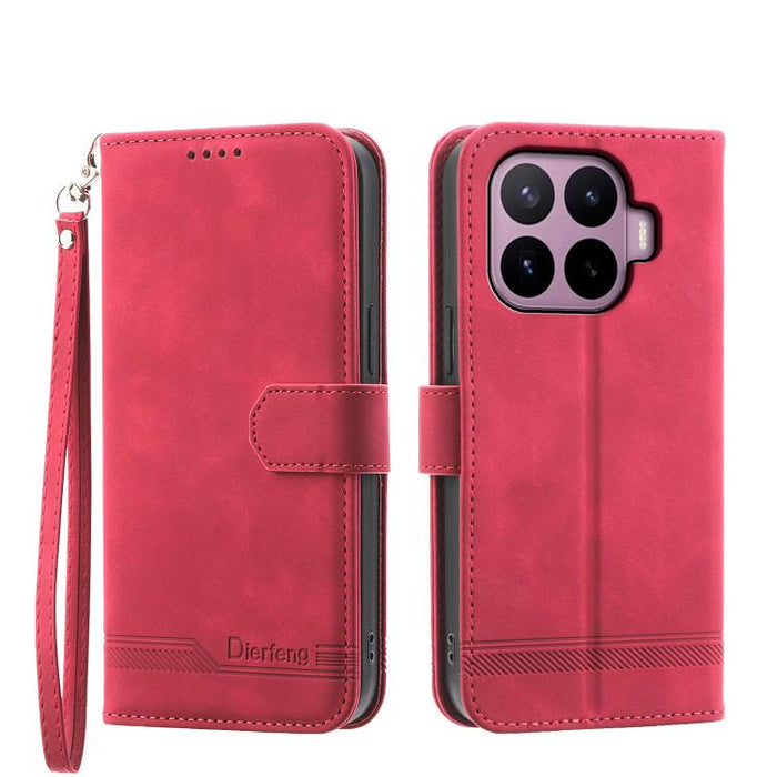 Funda para teléfono híbrida de piel sintética y TPU Dream Line de Dierfeng, For Xiaomi 17 Max 5G, For Xiaomi 17T Pro 5G, For Xiaomi 17T 5G, For Xiaomi 17 Pro Max, For Xiaomi 17 Pro, For Xiaomi 17, For Xiaomi Poco M7 4G 169mm, For Xiaomi Poco M7 4G 171m...