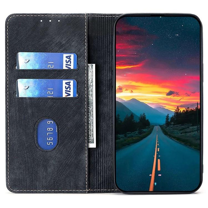 Funda de cuero magnética para teléfono con cepillo antirrobo RFID, For Xiaomi 17 Ultra, For Xiaomi 17 Pro Max, For Xiaomi 17 Pro, For Xiaomi 17, For Xiaomi Civi 5 Pro 5G, For Xiaomi 15 Ultra, For Xiaomi 14T Pro 5G, For Xiaomi 14T 5G