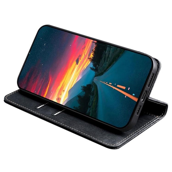 Funda de cuero magnética para teléfono con cepillo antirrobo RFID, For Xiaomi 17 Ultra, For Xiaomi 17 Pro Max, For Xiaomi 17 Pro, For Xiaomi 17, For Xiaomi Civi 5 Pro 5G, For Xiaomi 15 Ultra, For Xiaomi 14T Pro 5G, For Xiaomi 14T 5G