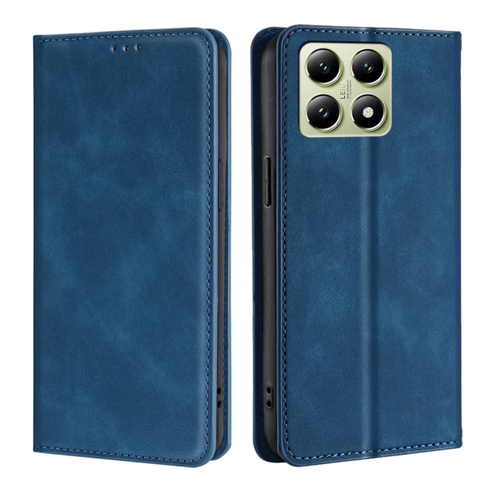 Funda de cuero magnética para teléfono con tacto de piel, For Xiaomi 17 Ultra, For Xiaomi Civi 5 Pro 5G, For Xiaomi 15 Ultra, For Xiaomi 14T Pro 5G, For Xiaomi 14T 5G