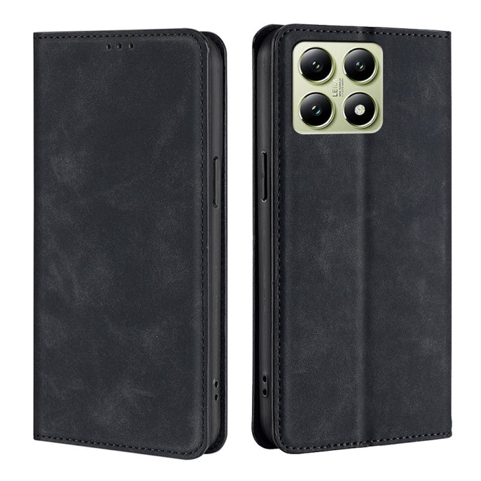 Funda de cuero magnética para teléfono con tacto de piel, For Xiaomi 17 Ultra, For Xiaomi Civi 5 Pro 5G, For Xiaomi 15 Ultra, For Xiaomi 14T Pro 5G, For Xiaomi 14T 5G