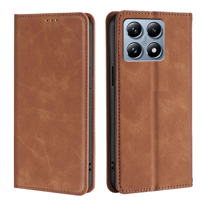 Funda de cuero magnética para teléfono con tacto de piel, For Xiaomi 17 Ultra, For Xiaomi Civi 5 Pro 5G, For Xiaomi 15 Ultra, For Xiaomi 14T Pro 5G, For Xiaomi 14T 5G