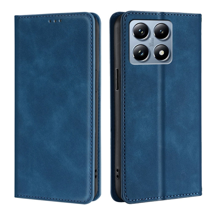 Funda de cuero magnética para teléfono con tacto de piel, For Xiaomi 17 Ultra, For Xiaomi Civi 5 Pro 5G, For Xiaomi 15 Ultra, For Xiaomi 14T Pro 5G, For Xiaomi 14T 5G