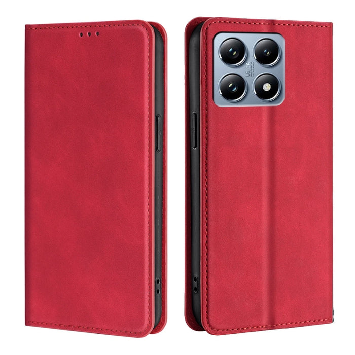 Funda de cuero magnética para teléfono con tacto de piel, For Xiaomi 17 Ultra, For Xiaomi Civi 5 Pro 5G, For Xiaomi 15 Ultra, For Xiaomi 14T Pro 5G, For Xiaomi 14T 5G