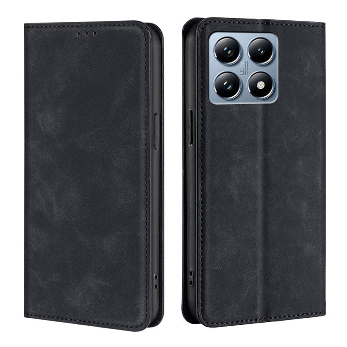 Funda de cuero magnética para teléfono con tacto de piel, For Xiaomi 17 Ultra, For Xiaomi Civi 5 Pro 5G, For Xiaomi 15 Ultra, For Xiaomi 14T Pro 5G, For Xiaomi 14T 5G