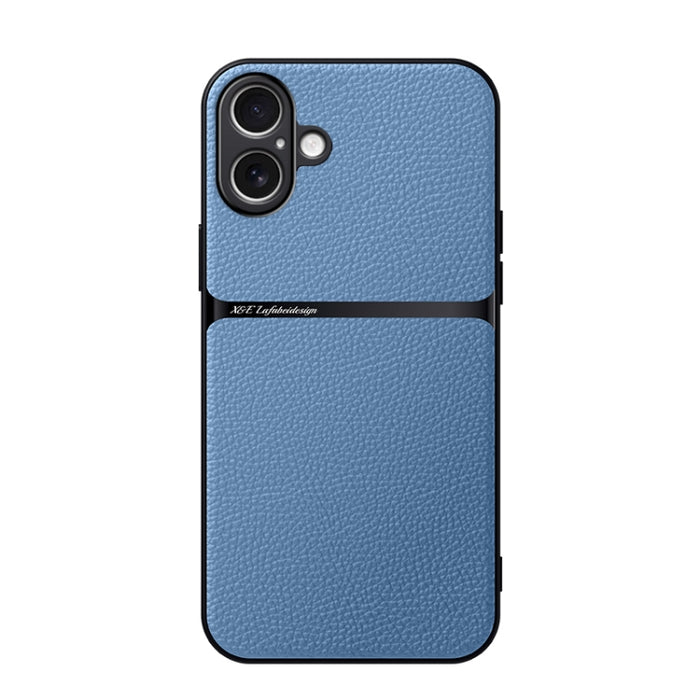 Funda para teléfono de piel de lichi con cobertura total magnética y resistente a los golpes, For iPhone 17e / 16e, For iPhone 17 Pro Max, For iPhone 17 Pro, For iPhone 17, For iPhone Air, For iPhone 16 Pro Max, For iPhone 16 Pro, For iPhone 16 Plus   ...
