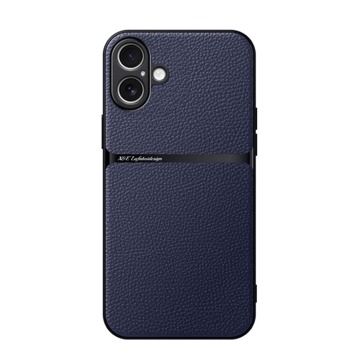 Funda para teléfono de piel de lichi con cobertura total magnética y resistente a los golpes, For iPhone 17e / 16e, For iPhone 17 Pro Max, For iPhone 17 Pro, For iPhone 17, For iPhone Air, For iPhone 16 Pro Max, For iPhone 16 Pro, For iPhone 16 Plus   ...