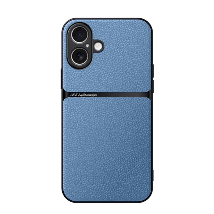 Funda para teléfono de piel de lichi con cobertura total magnética y resistente a los golpes, For iPhone 17e / 16e, For iPhone 17 Pro Max, For iPhone 17 Pro, For iPhone 17, For iPhone Air, For iPhone 16 Pro Max, For iPhone 16 Pro, For iPhone 16 Plus   ...