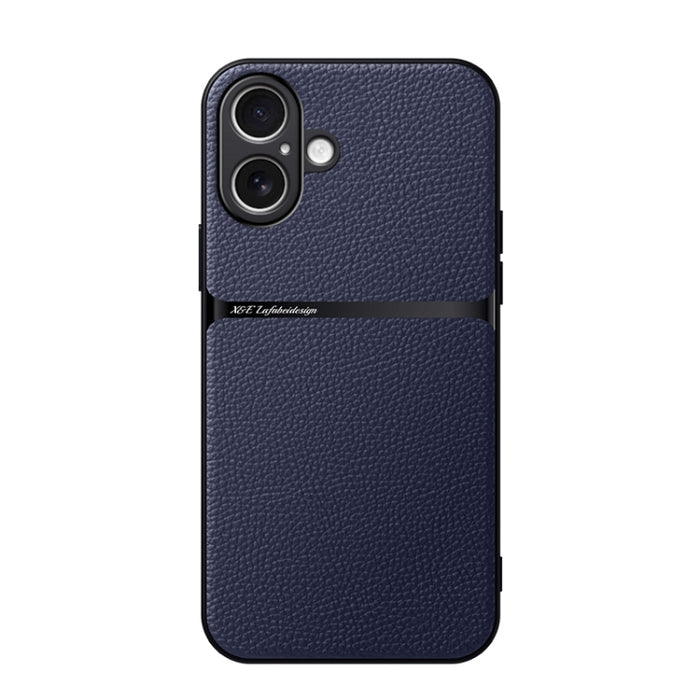 Funda para teléfono de piel de lichi con cobertura total magnética y resistente a los golpes, For iPhone 17e / 16e, For iPhone 17 Pro Max, For iPhone 17 Pro, For iPhone 17, For iPhone Air, For iPhone 16 Pro Max, For iPhone 16 Pro, For iPhone 16 Plus   ...