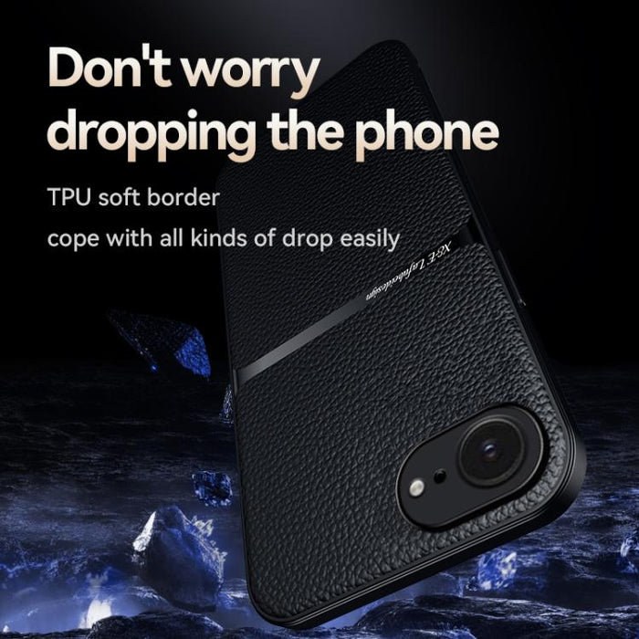 Funda para teléfono de piel de lichi con cobertura total magnética y resistente a los golpes, For iPhone 17e / 16e, For iPhone 17 Pro Max, For iPhone 17 Pro, For iPhone 17, For iPhone Air, For iPhone 16 Pro Max, For iPhone 16 Pro, For iPhone 16 Plus   ...