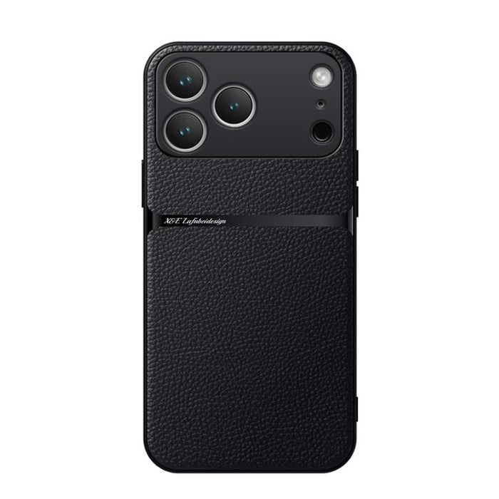 Funda para teléfono de piel de lichi con cobertura total magnética y resistente a los golpes, For iPhone 17e / 16e, For iPhone 17 Pro Max, For iPhone 17 Pro, For iPhone 17, For iPhone Air, For iPhone 16 Pro Max, For iPhone 16 Pro, For iPhone 16 Plus   ...