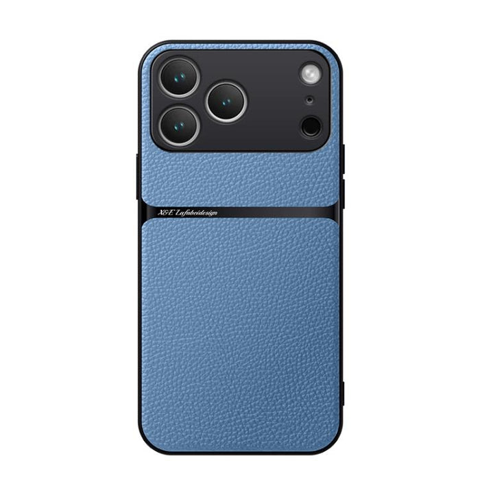Funda para teléfono de piel de lichi con cobertura total magnética y resistente a los golpes, For iPhone 17e / 16e, For iPhone 17 Pro Max, For iPhone 17 Pro, For iPhone 17, For iPhone Air, For iPhone 16 Pro Max, For iPhone 16 Pro, For iPhone 16 Plus   ...