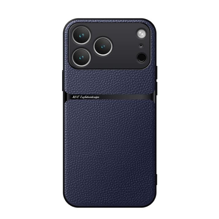 Funda para teléfono de piel de lichi con cobertura total magnética y resistente a los golpes, For iPhone 17e / 16e, For iPhone 17 Pro Max, For iPhone 17 Pro, For iPhone 17, For iPhone Air, For iPhone 16 Pro Max, For iPhone 16 Pro, For iPhone 16 Plus   ...