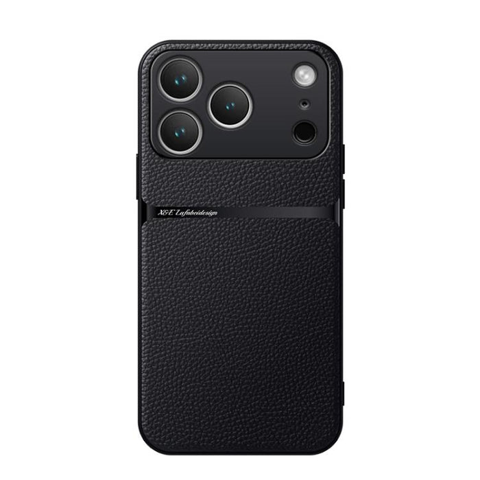 Funda para teléfono de piel de lichi con cobertura total magnética y resistente a los golpes, For iPhone 17e / 16e, For iPhone 17 Pro Max, For iPhone 17 Pro, For iPhone 17, For iPhone Air, For iPhone 16 Pro Max, For iPhone 16 Pro, For iPhone 16 Plus   ...