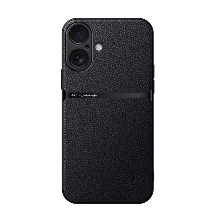 Funda para teléfono de piel de lichi con cobertura total magnética y resistente a los golpes, For iPhone 17e / 16e, For iPhone 17 Pro Max, For iPhone 17 Pro, For iPhone 17, For iPhone Air, For iPhone 16 Pro Max, For iPhone 16 Pro, For iPhone 16 Plus   ...