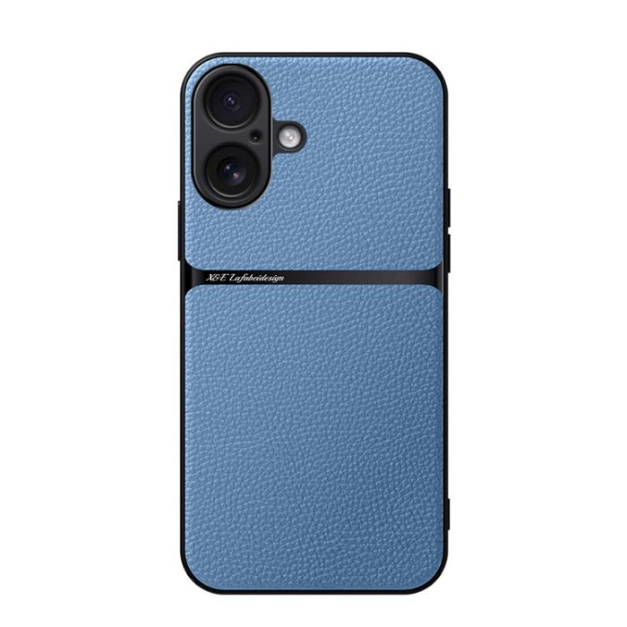 Funda para teléfono de piel de lichi con cobertura total magnética y resistente a los golpes, For iPhone 17e / 16e, For iPhone 17 Pro Max, For iPhone 17 Pro, For iPhone 17, For iPhone Air, For iPhone 16 Pro Max, For iPhone 16 Pro, For iPhone 16 Plus   ...