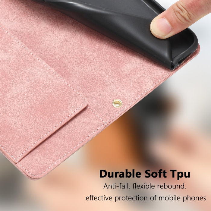 Funda para teléfono de piel con estampado de tulipanes y cordón, For Redmi Note 13 Pro 5G
