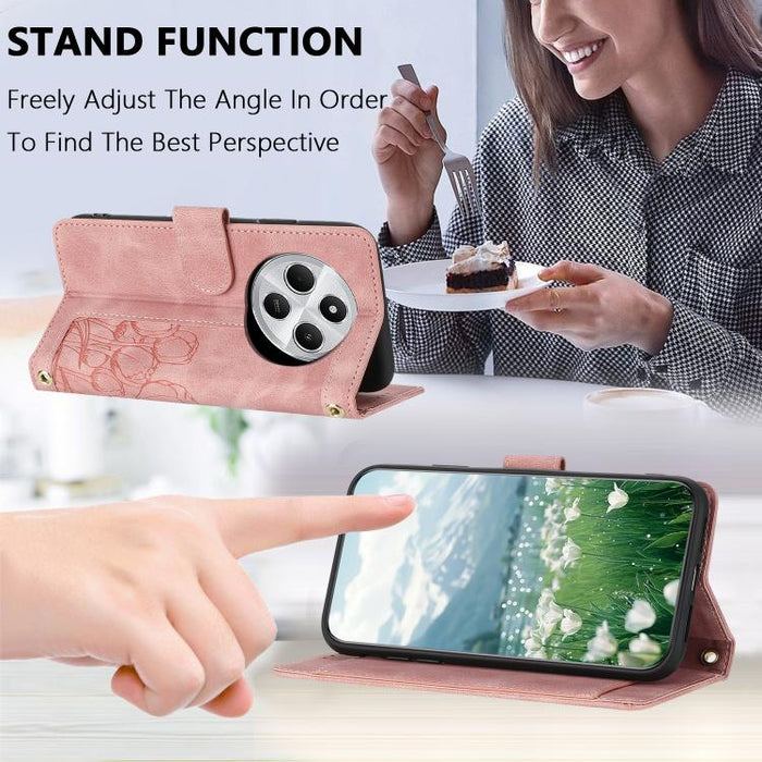 Funda para teléfono de piel con estampado de tulipanes y cordón, For Redmi 15a 5G, For Redmi Note 15 Pro+ 5G Global 163.3mm, For Redmi Note 15 5G / 4G Global 164mm, For Redmi Note 15 Pro 5G Global 163.6mm, For Redmi Note 14 4G 164.84mm                 ...