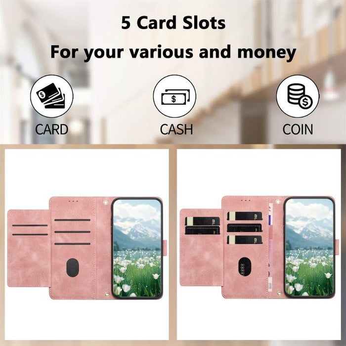 Funda para teléfono de piel con estampado de tulipanes y cordón, For Redmi 15a 5G, For Redmi Note 15 Pro+ 5G Global 163.3mm, For Redmi Note 15 5G / 4G Global 164mm, For Redmi Note 15 Pro 5G Global 163.6mm, For Redmi Note 14 4G 164.84mm                 ...