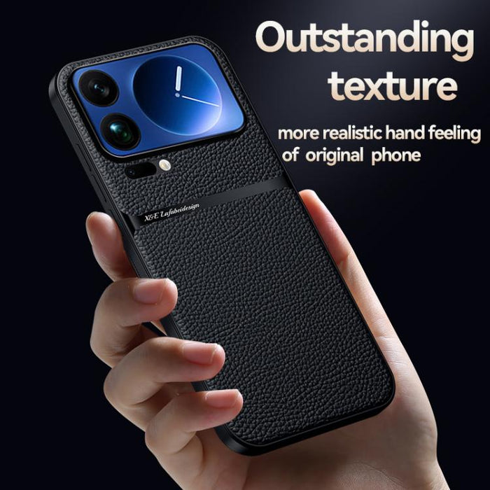 Funda para teléfono de piel de lichi con cobertura total magnética y resistente a los golpes, For Xiaomi 17 Pro Max, For Xiaomi 17 Pro, For Xiaomi 17, For Xiaomi 15T Pro 5G, For Xiaomi 15T 5G, For Xiaomi 15 Ultra, For Xiaomi Poco M7 Pro 5G             ...